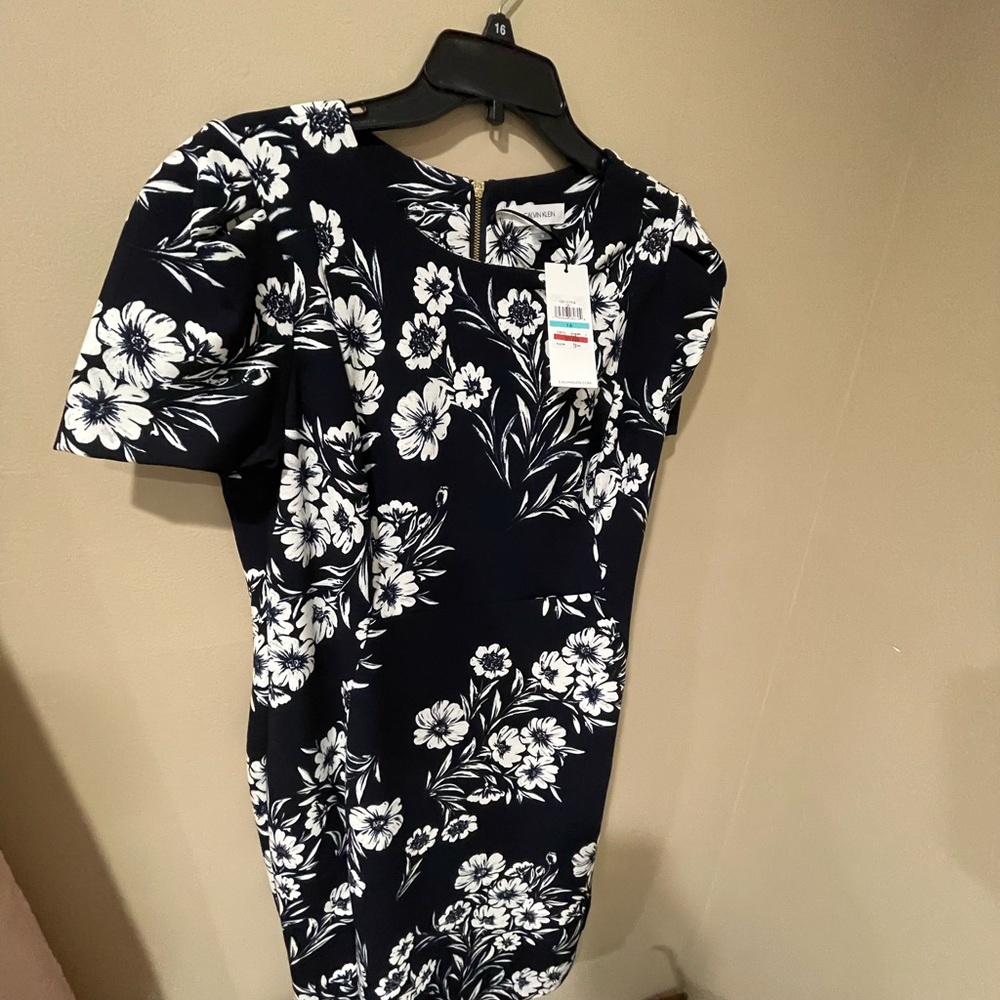 Calvin Klein Navy Shift Dress